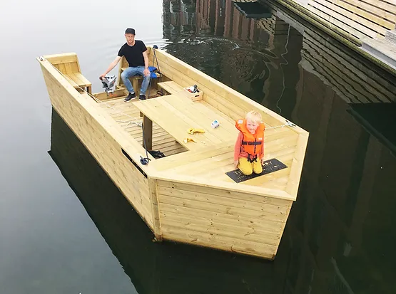 7-year old helped us build a ferry!